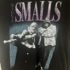 Biggie Smalls Notorious B.I.G Adult Mens M Bkack Short Sleeve T Shirt